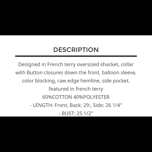 BP19❤️🖤POL pizazz in cherry+ black French terry shacke-lightweight+stunning❤️🖤 - Picture 10 of 11